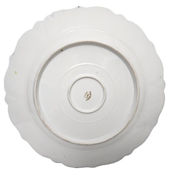 Antique RARE Royal Coburg Ware Germany HandPainted Floral w/Gold Leaf Dish - Picture 5 of 7